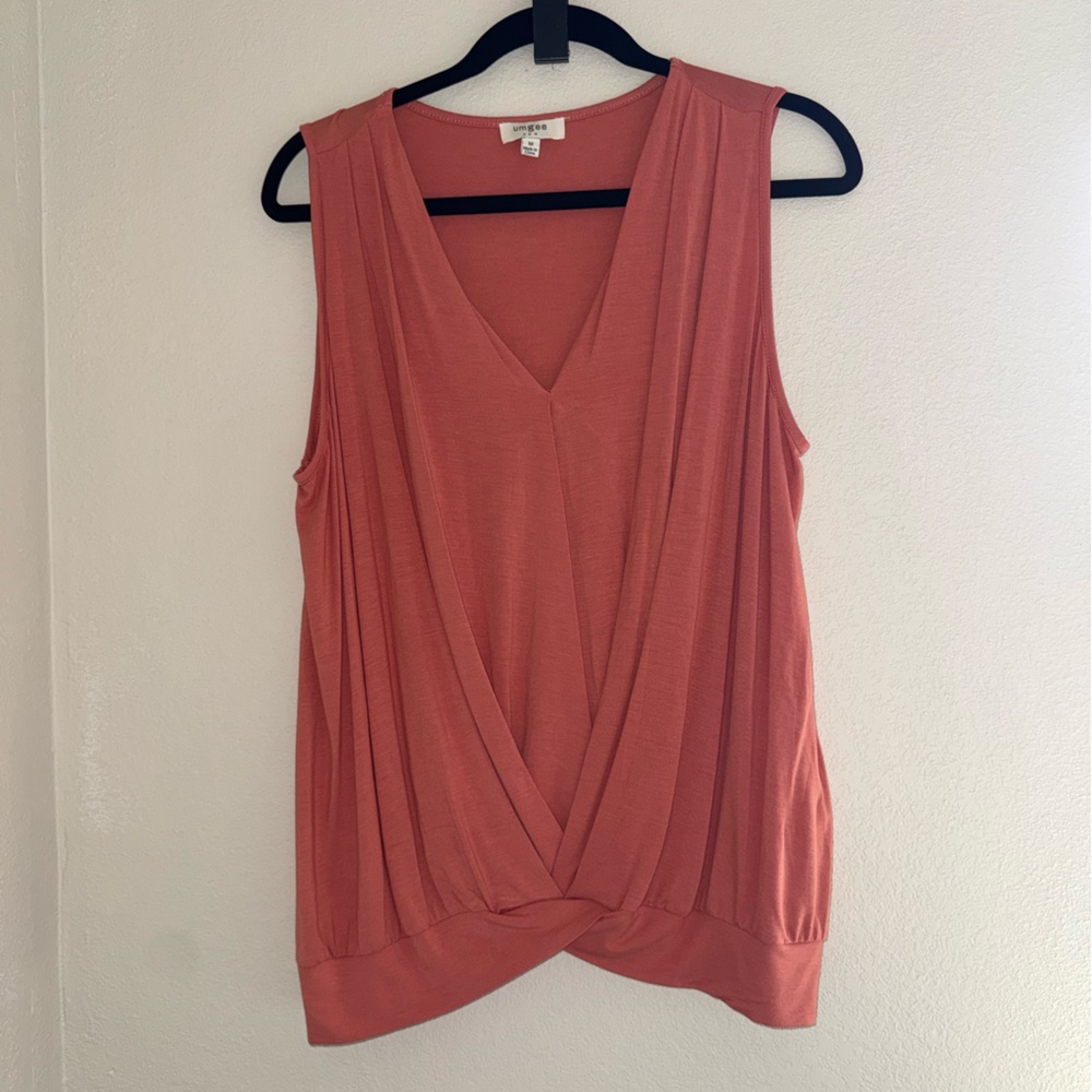Umgee - MEDIUM- Peach Sleeveless Top